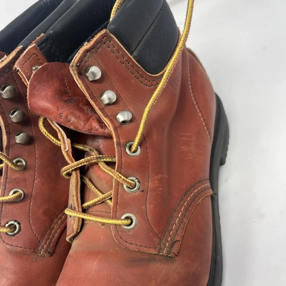 Vintage Red Wing Steel Toe Work Boots 29064 Supersole ANSI Z41 PT83 Mens 7.5 D